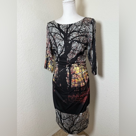 COUTURE TRACY‎ REESE Dress - Rare - Winter Landscape Dress. Size 10 - Picture 1 of 11